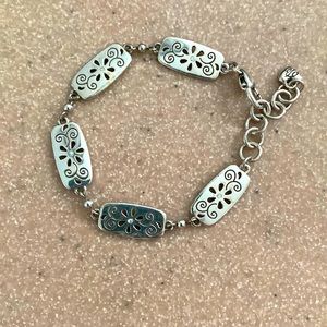 Brighton bracelet with Swarovski crystals and beautiful cutwork! Retired!